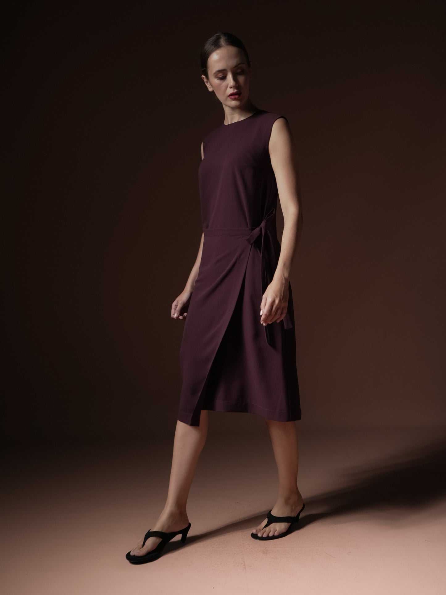 Tessie Wrap Panel Sleeveless Dress