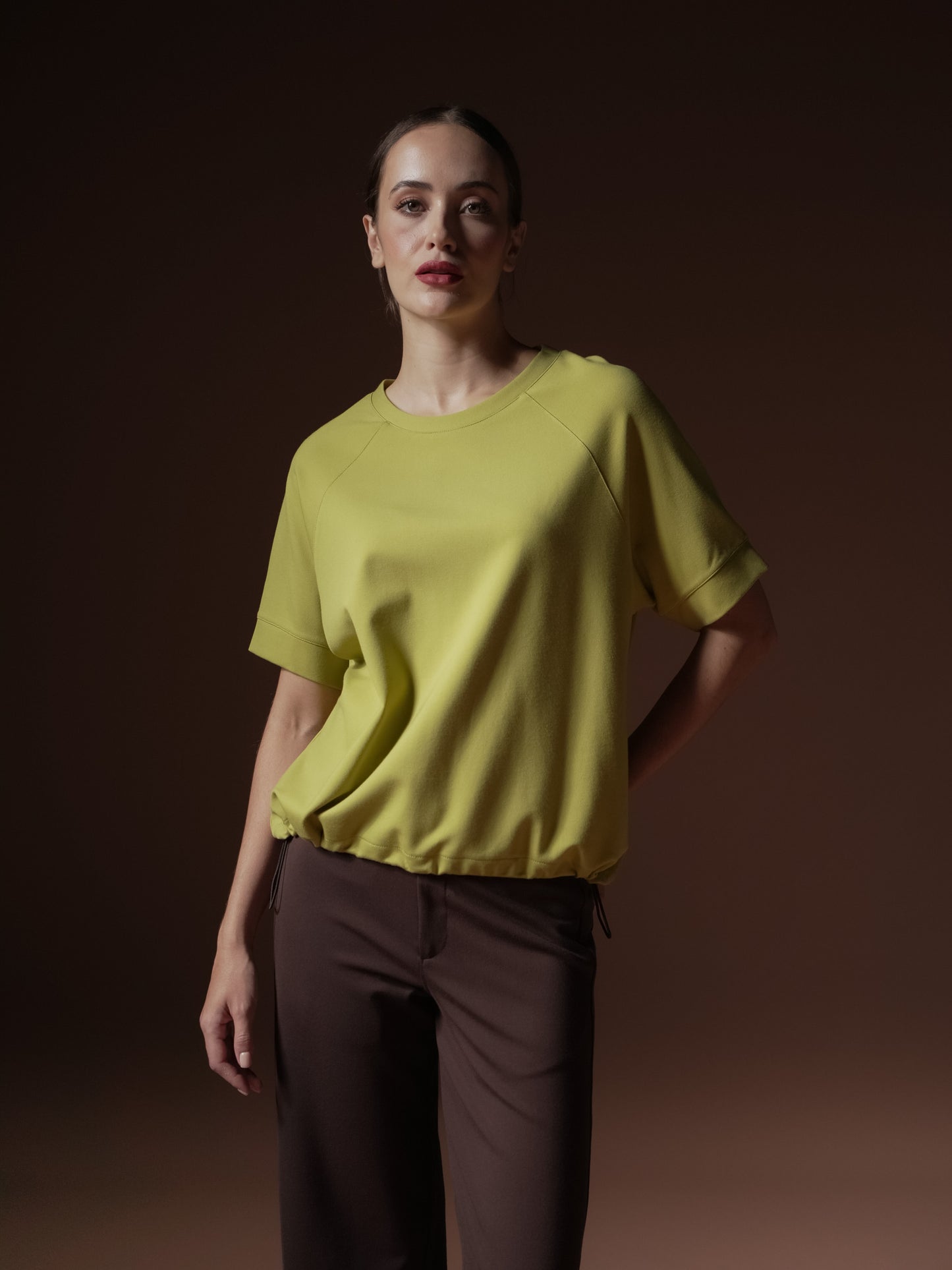 Malou Raglan Toggle Hem Top