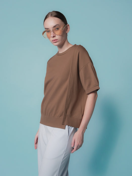 Greta Pleated Sleeves Top