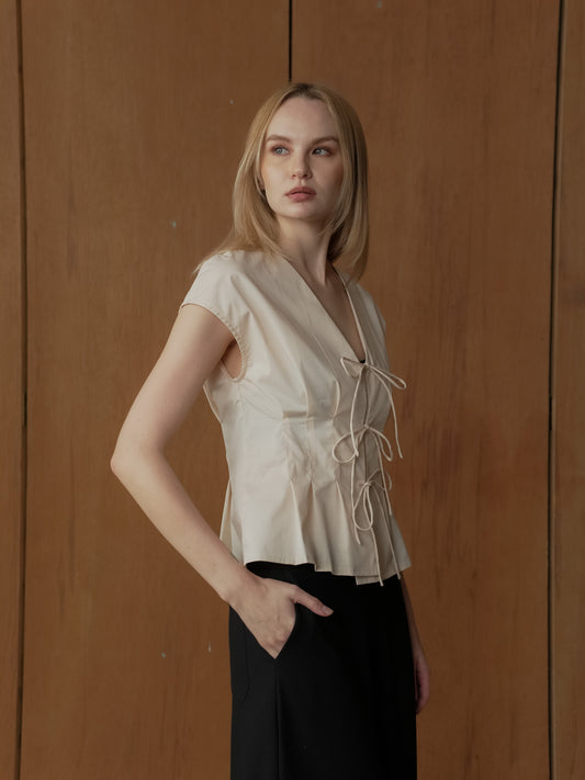 Gelli Pleated Tie Top