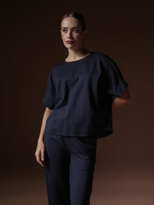 Vanjie Pleated Sleeve Top