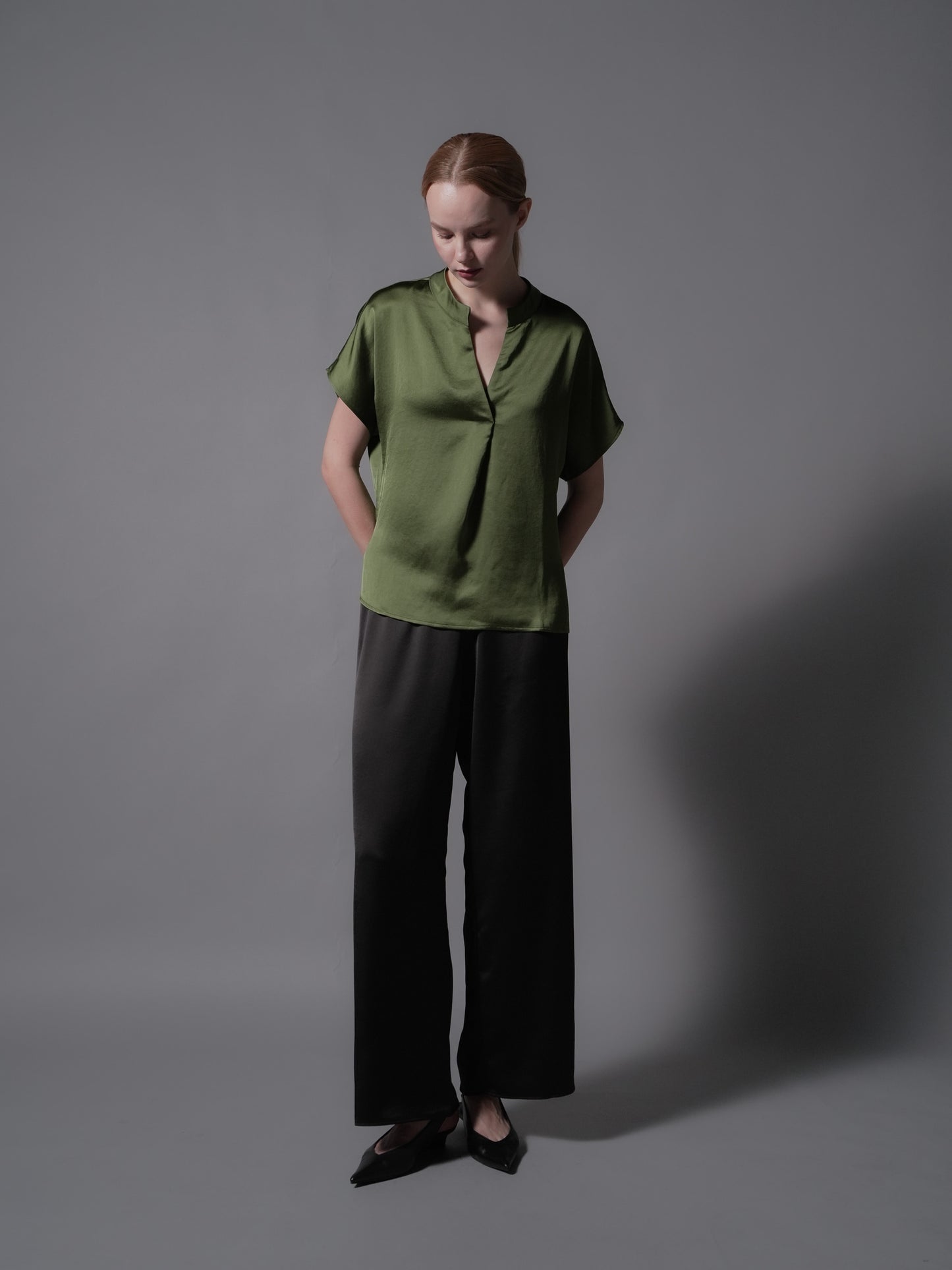 Geneva Flowy Satin Top