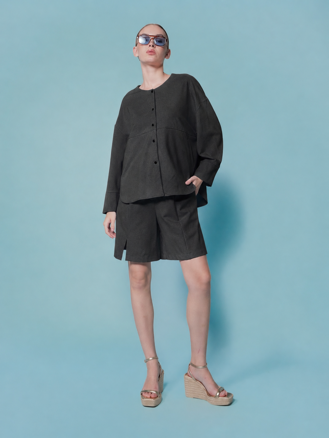 Elina Round Neck Jacket