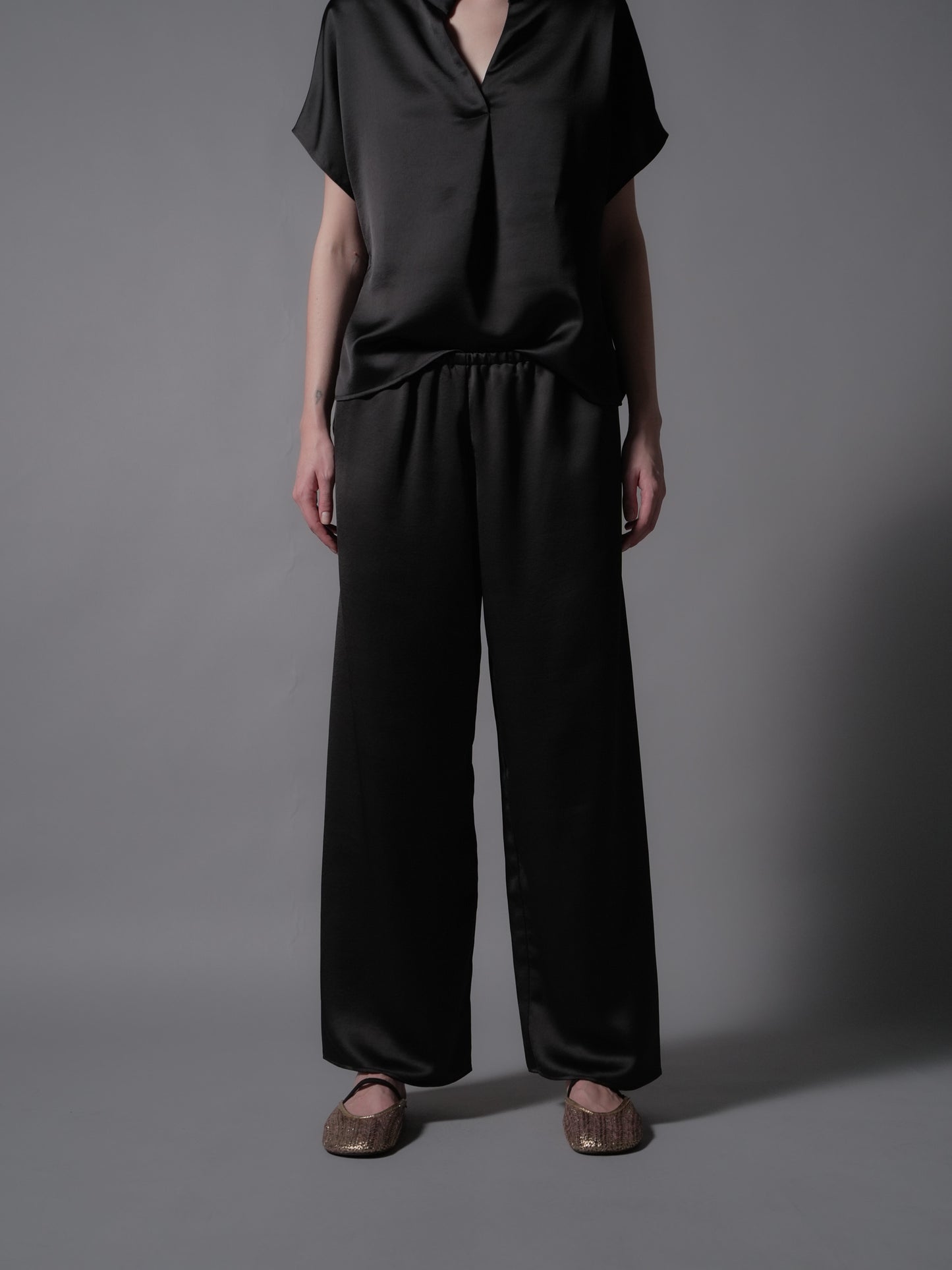 Geneva Flowy Sateen Pants