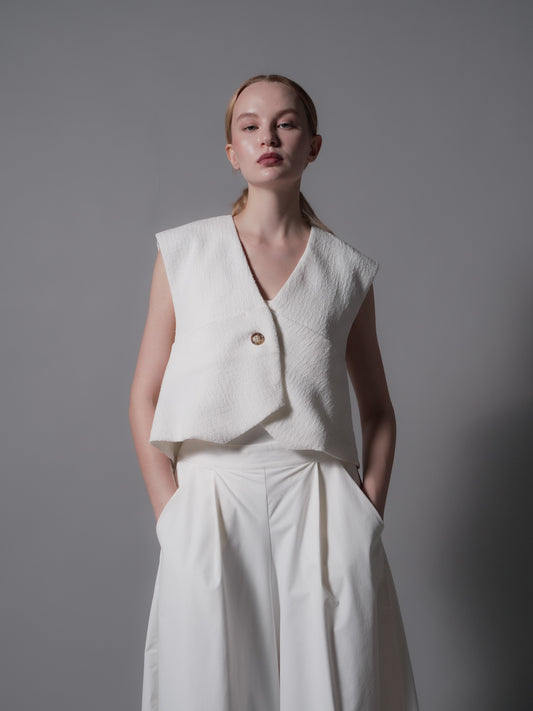 Tala Single Button Vest Top