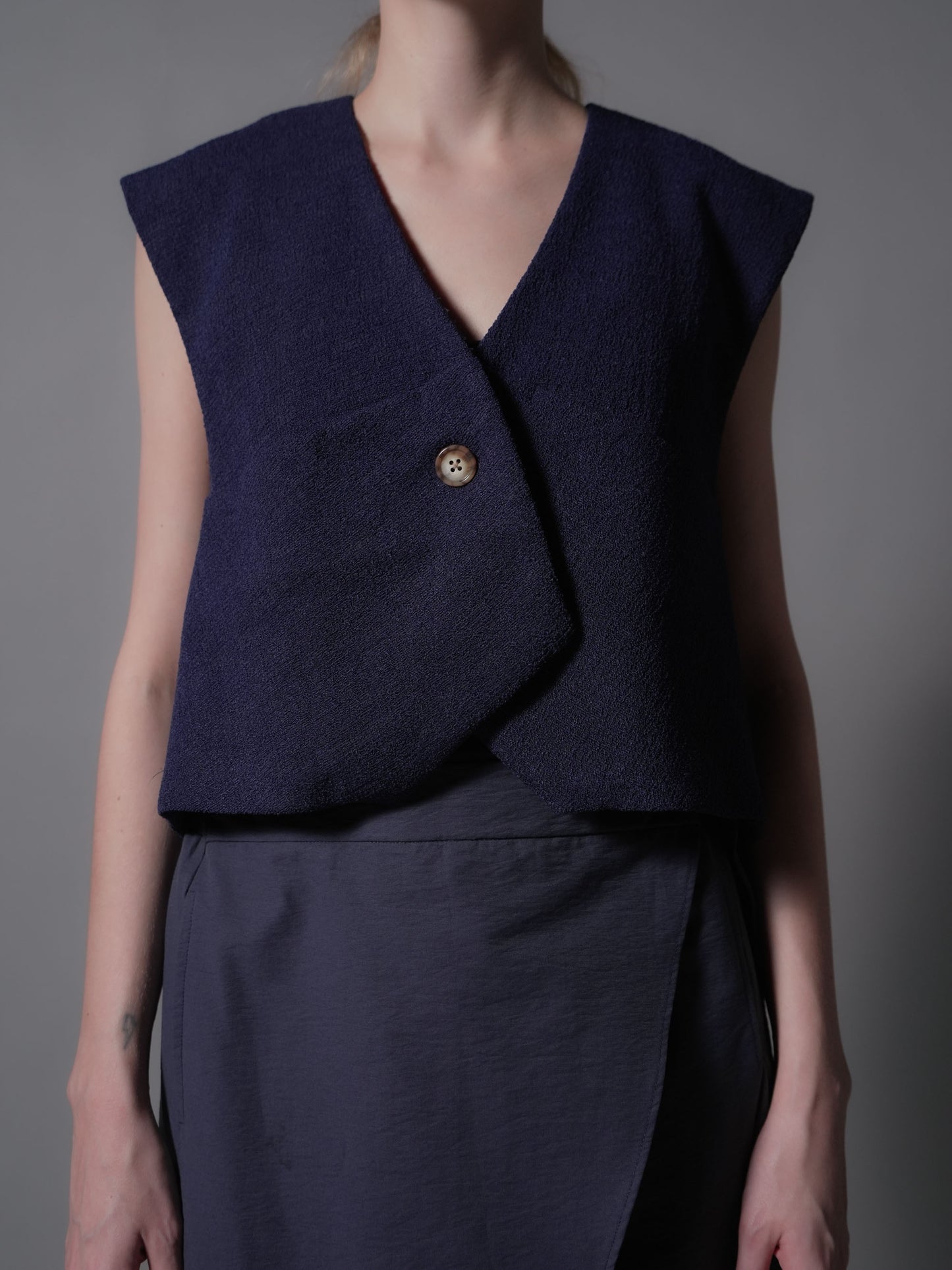 Tala Single Button Vest Top