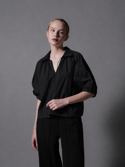 Anessa Tie Puff Sleeve Top