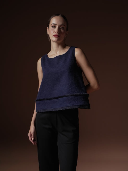 Rita Fringe Detail Sleeveless Top