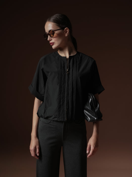 Meryl Zipped Top
