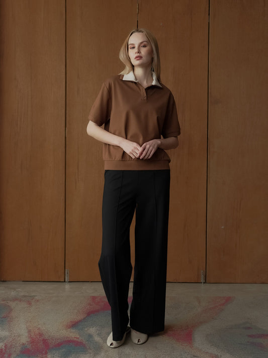 Dina Double Collar Combi Top