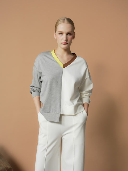 Juliard Multi Color Blocking Sweater