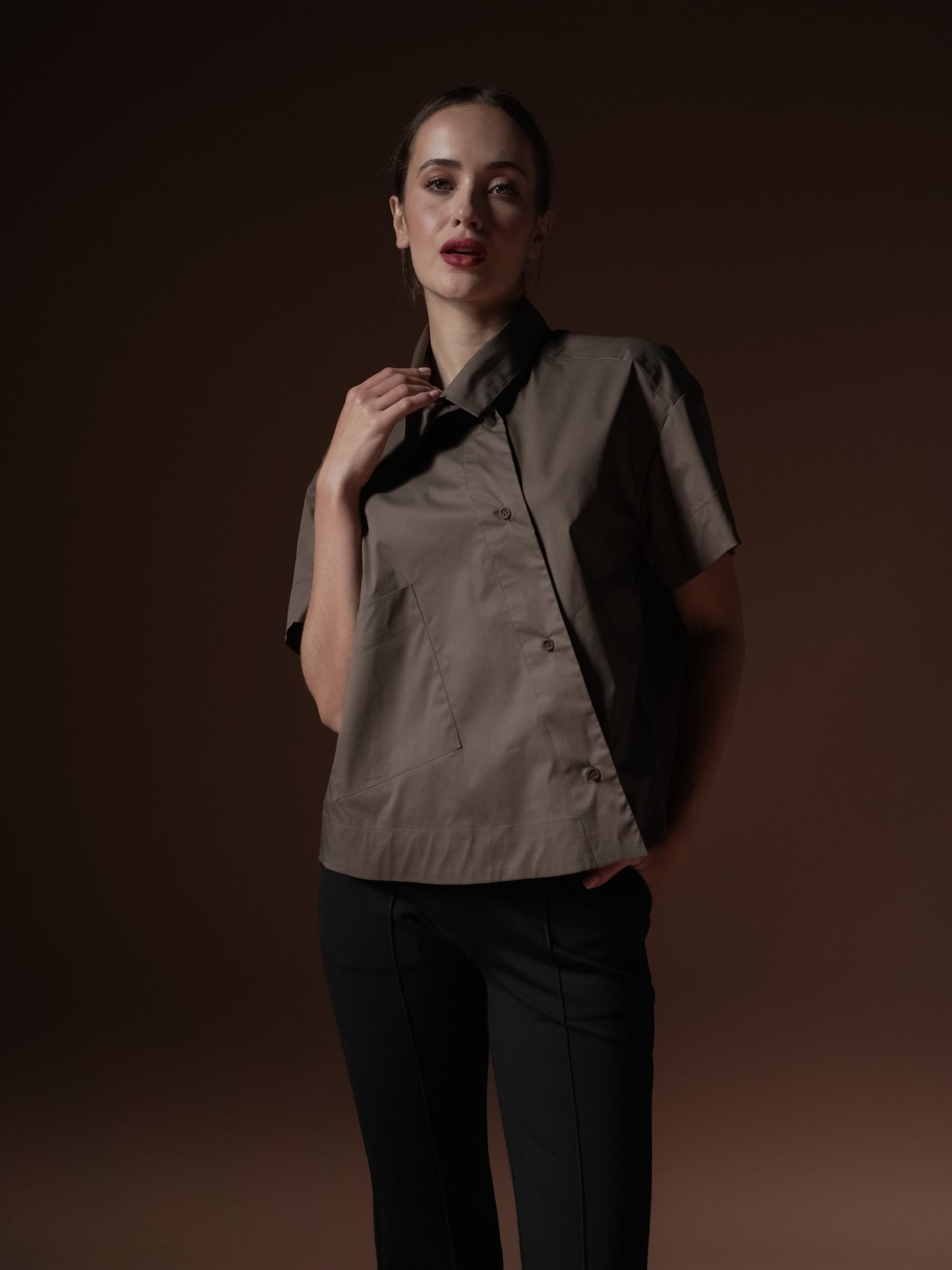 Hilton Slanted Placket Polo