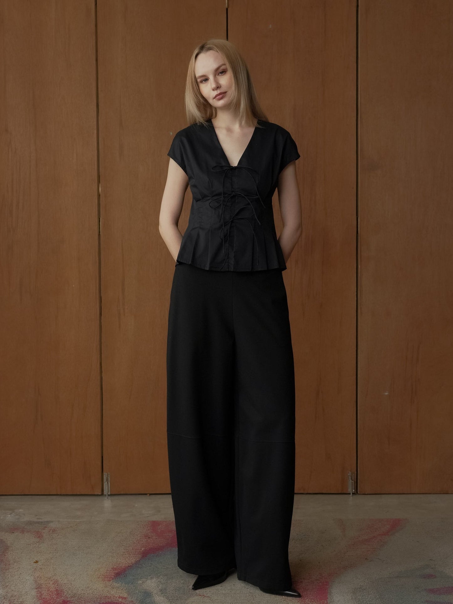 Gelli Pleated Tie Top