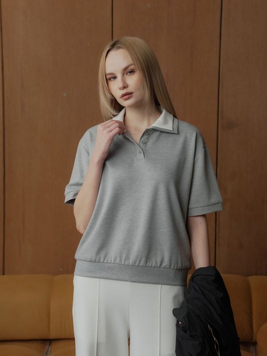 Dina Double Collar Combi Top