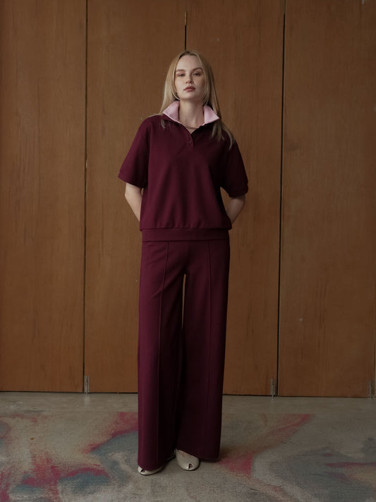 Dina Double Collar Combi Top