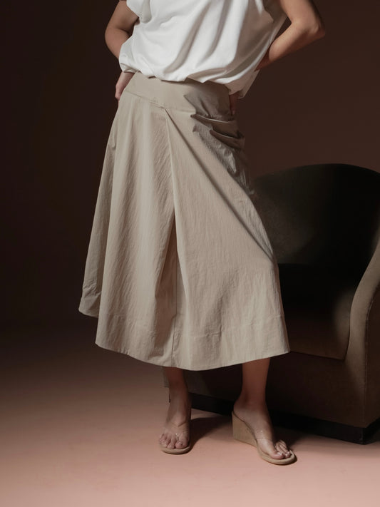 Jed Overlap Pleat Skirt