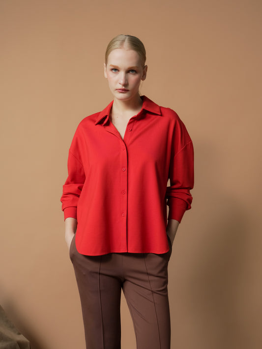 Blair Long Sleeve Collared Top