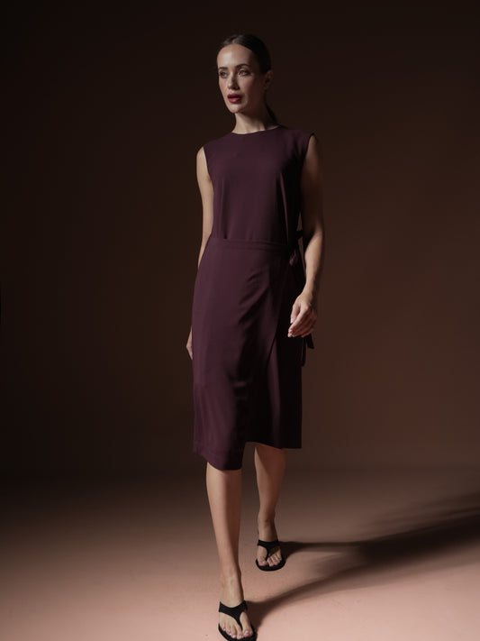 Tessie Wrap Panel Sleeveless Dress