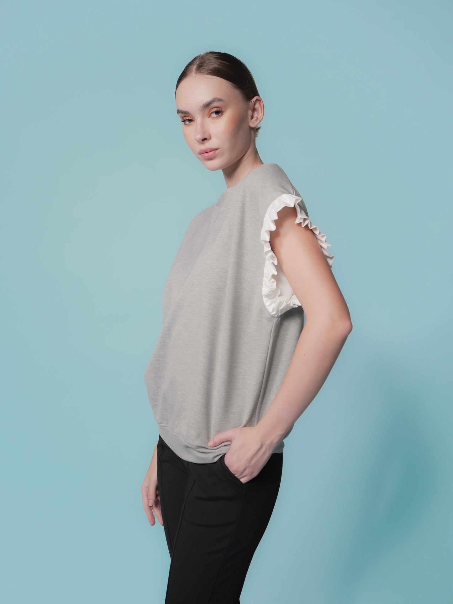 Amelia Ruffle Combi Top
