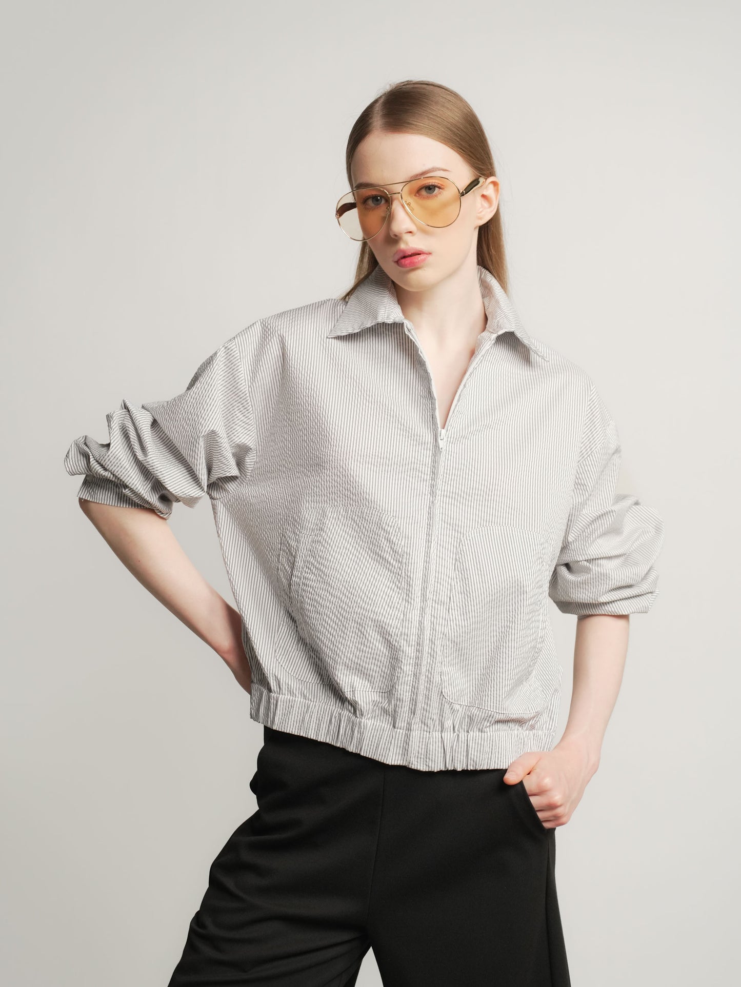 Jairah Zip Jacket Top