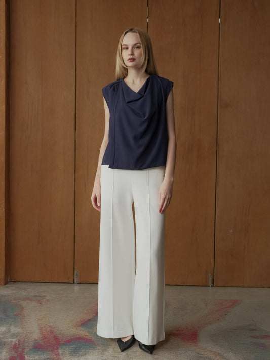 Ina Sleeveless Crepe Top