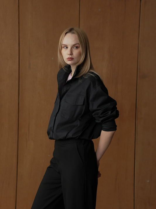 Merlin Hi-neck Long Sleeves Polo