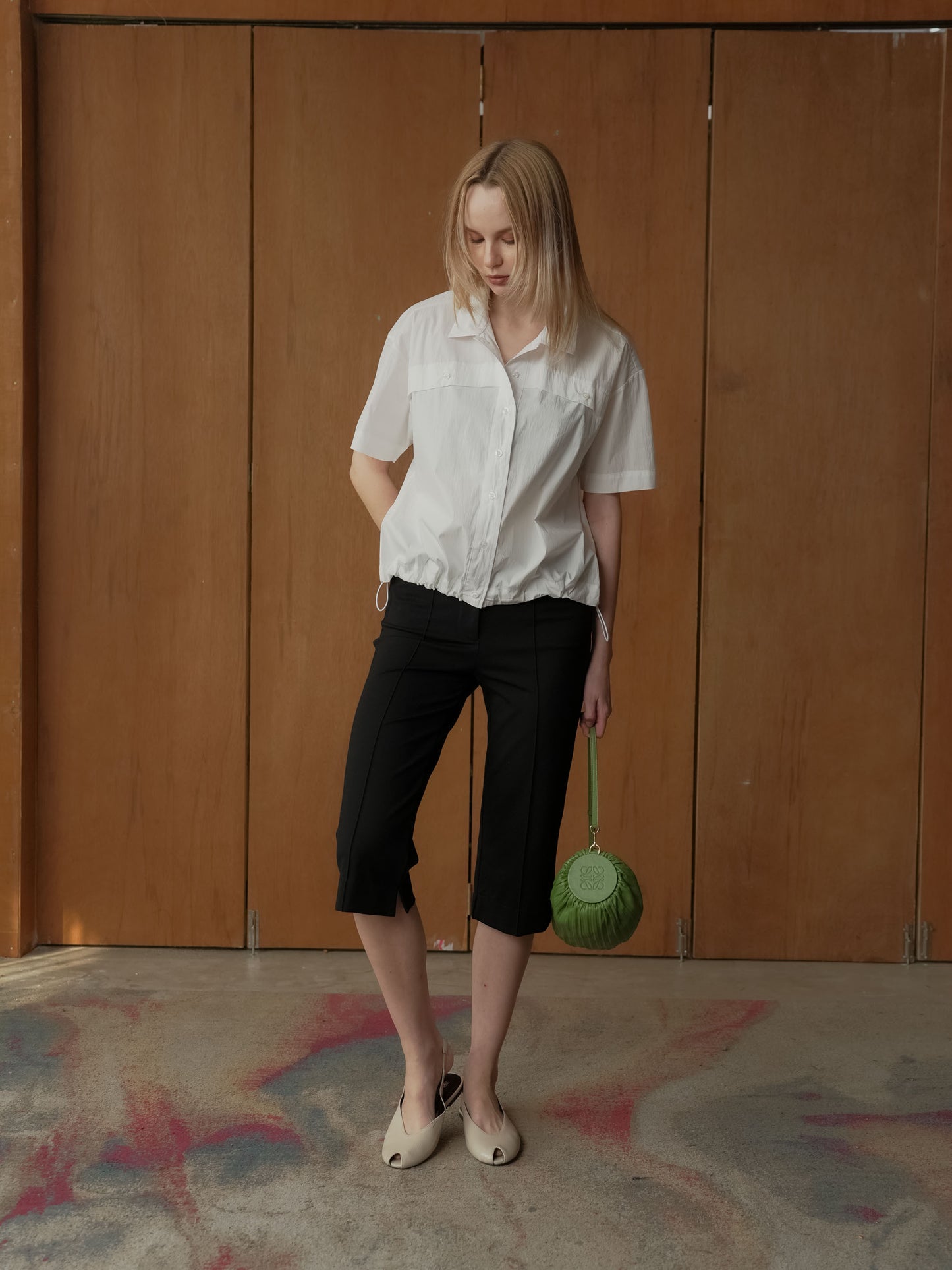 Lourdes Toggle Hem Polo Top