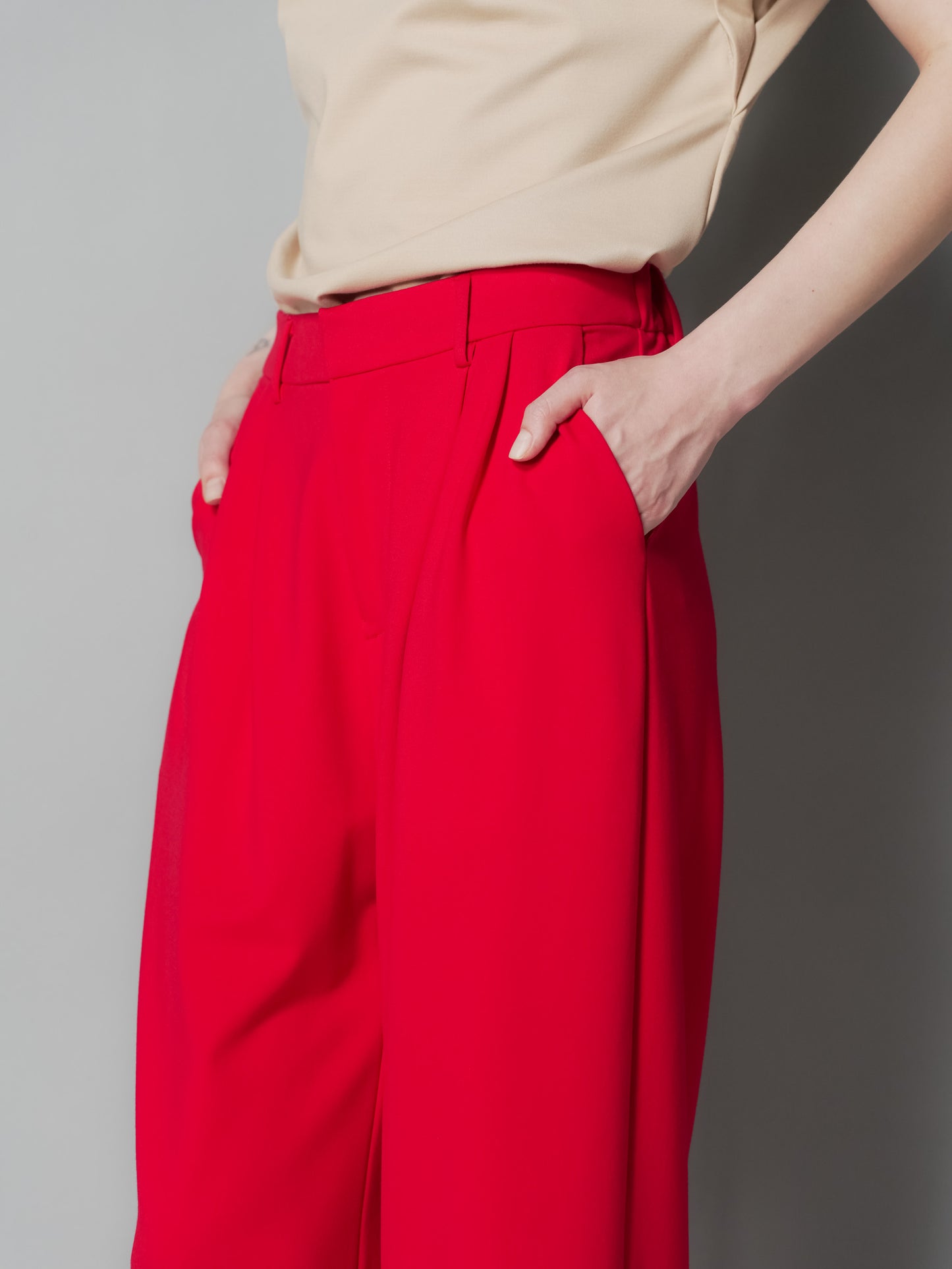 Enrico Pleated Wide Pants
