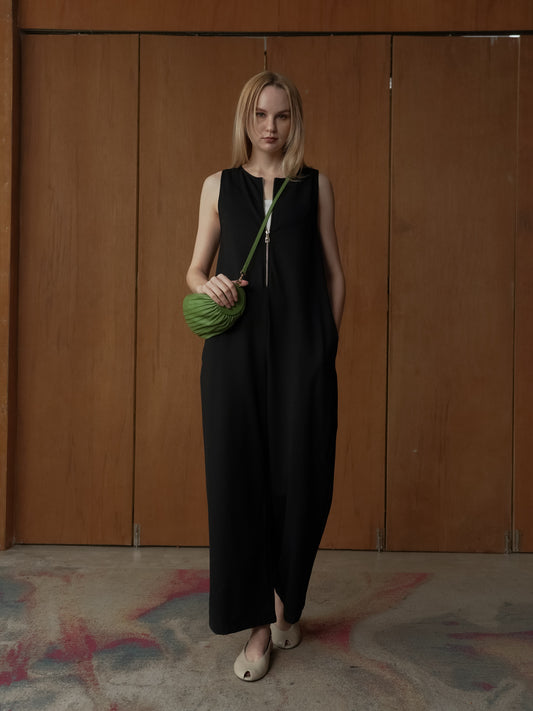 Amira Sleeveless Zipped Jumpsuit