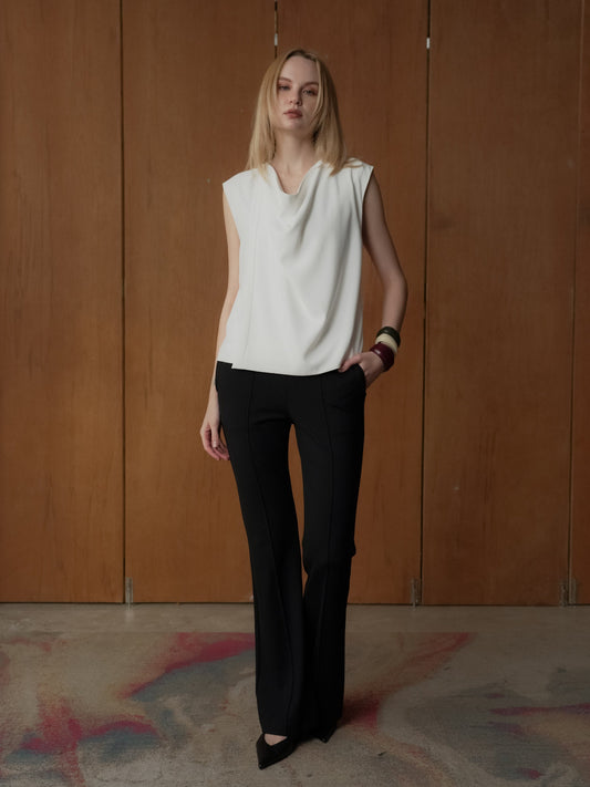 Ina Sleeveless Crepe Top