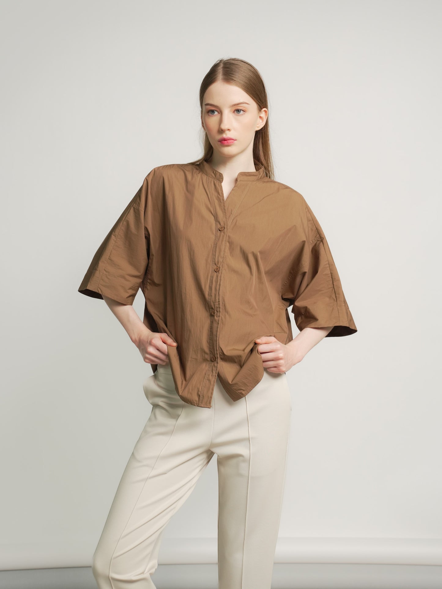 Blessy Loose Buttondown Top