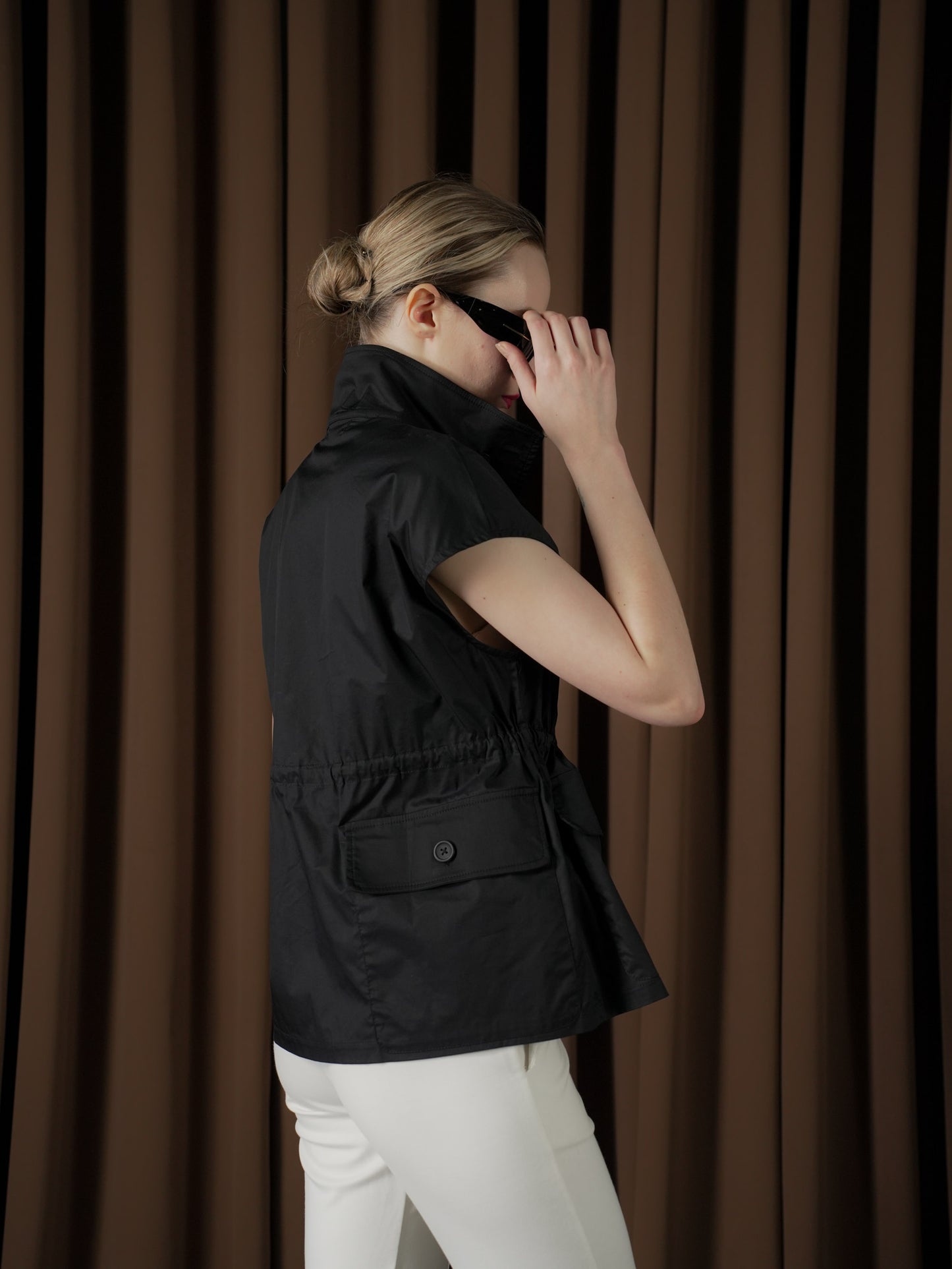 Barbara Cargo Hi-neck Vest Top