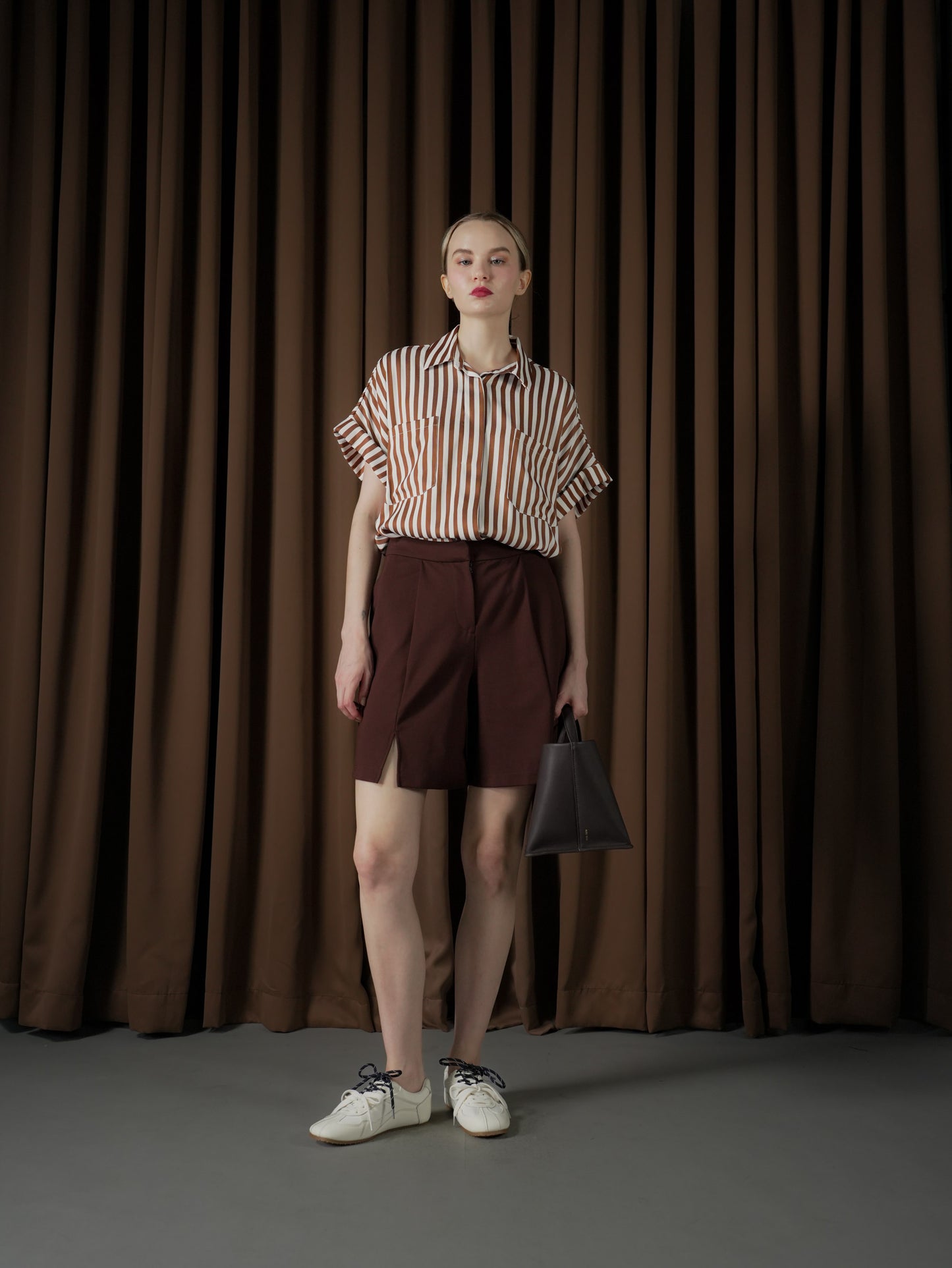 Issa Striped Polo Top