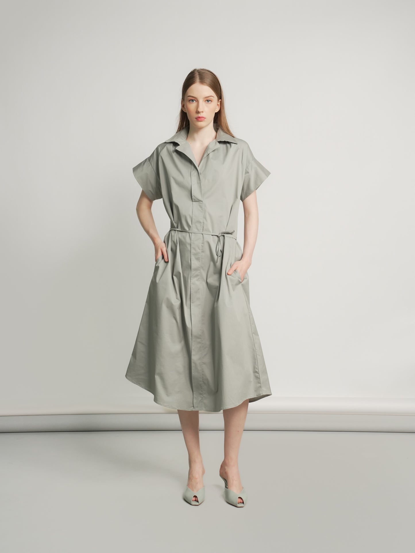 Lindsay A-line Dress with String