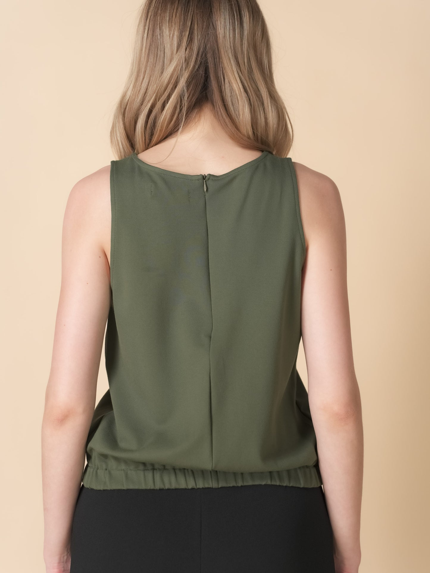 Isis Sleeveless Gartered Hem Top
