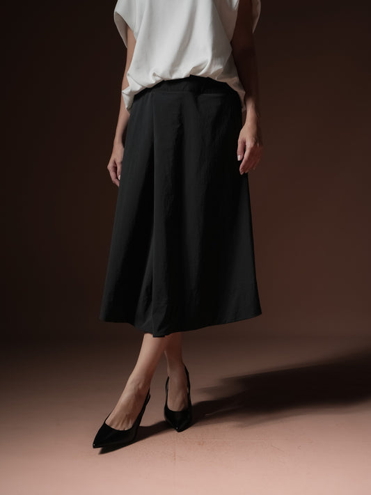 Jed Overlap Pleat Skirt