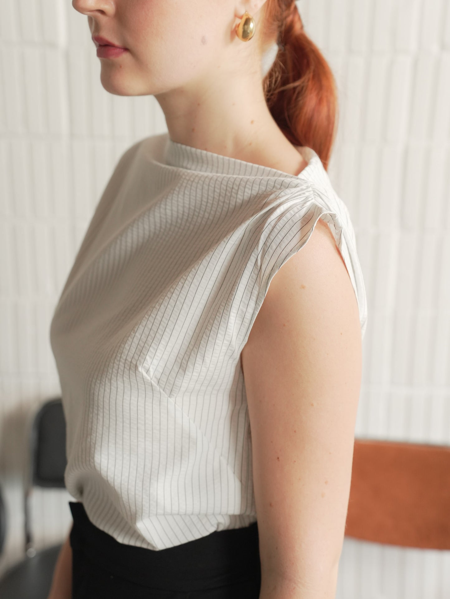 Pinty Striped Blouse Top