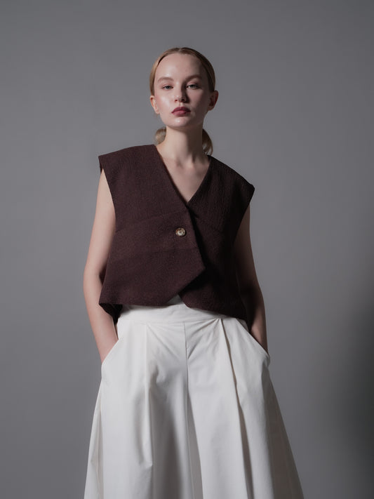 Tala Single Button Vest Top