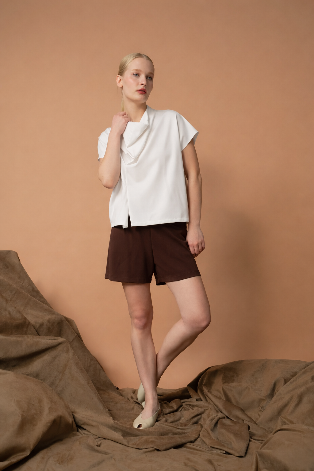 Sylvie Draped Neck Top