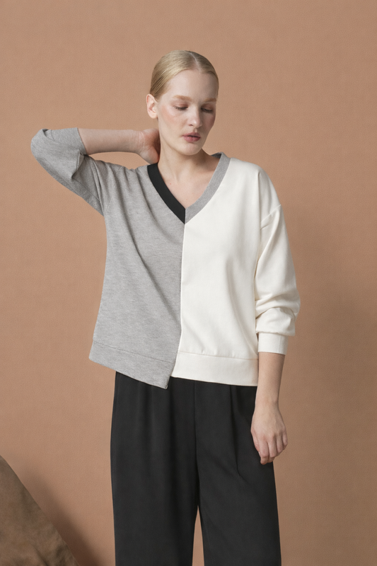 Juliard Multi Color Blocking Sweater