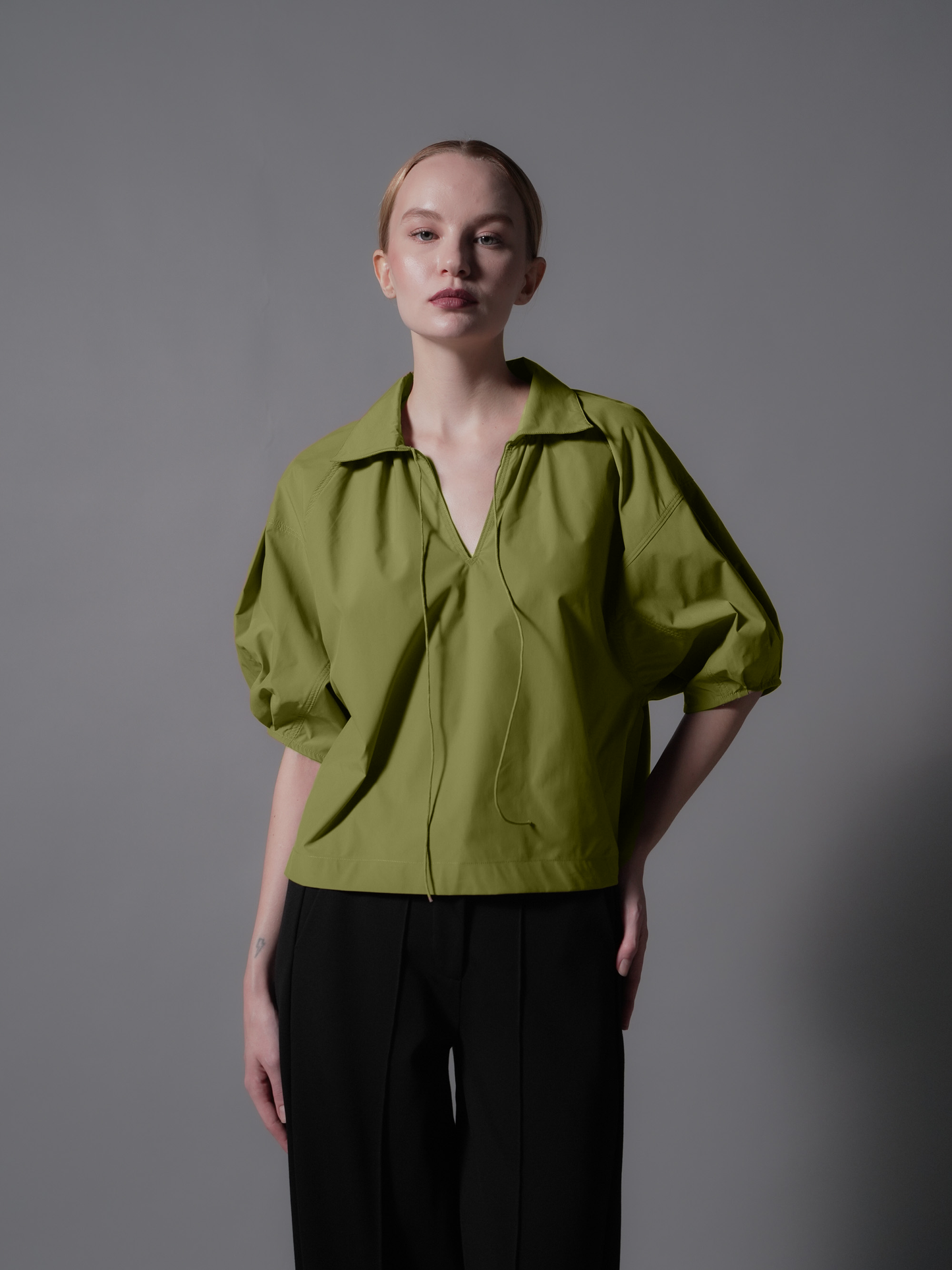 Anessa Tie Puff Sleeve Top