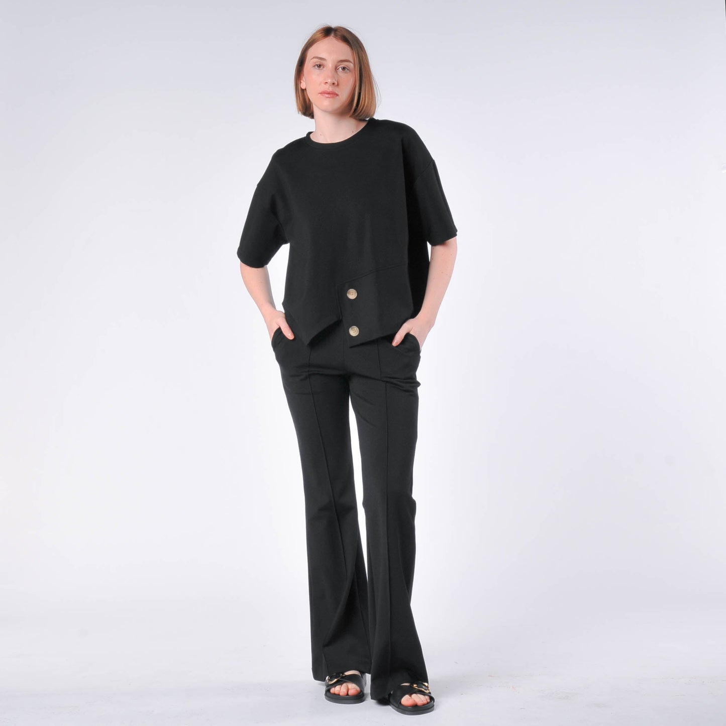 Hera Button Detail Top