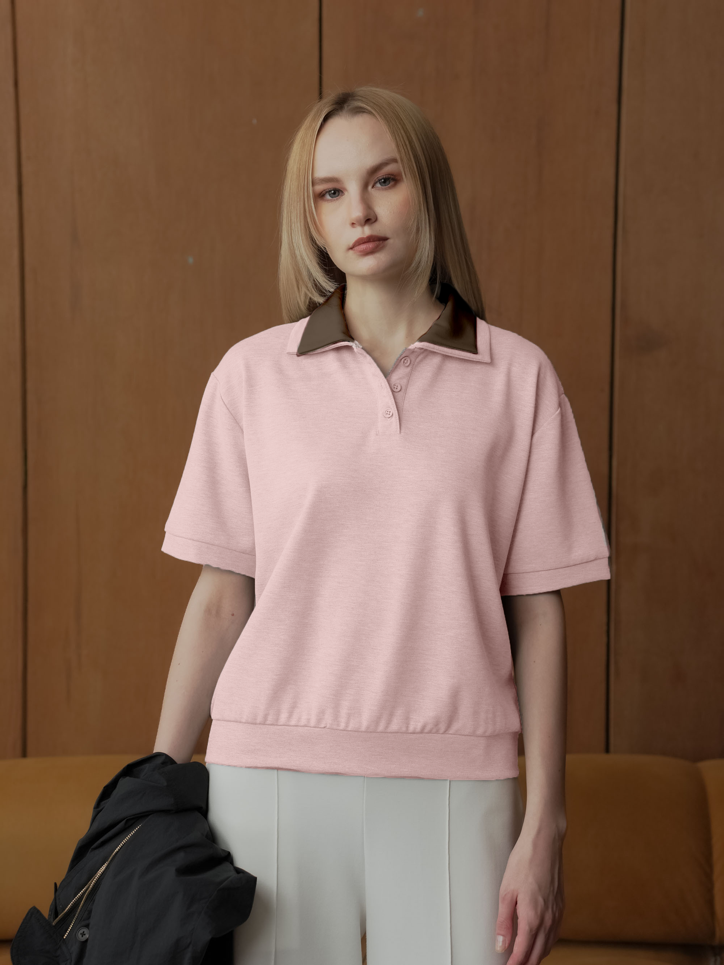 Dina Double Collar Combi Top