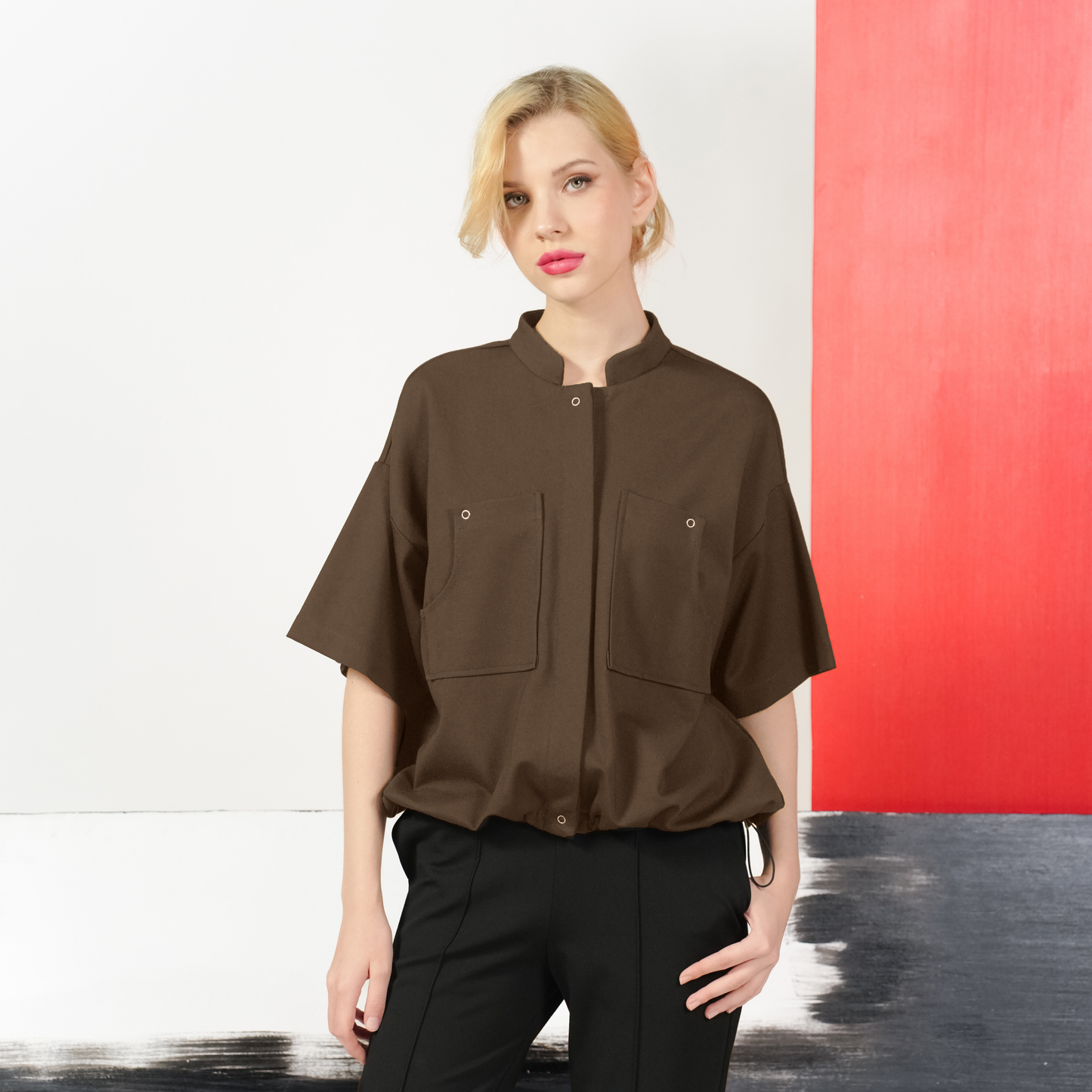 Ellie Snap Button Top