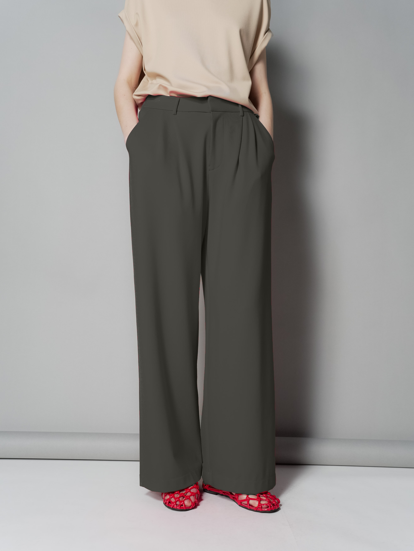 Enrico Pleated Wide Pants (Special Price)