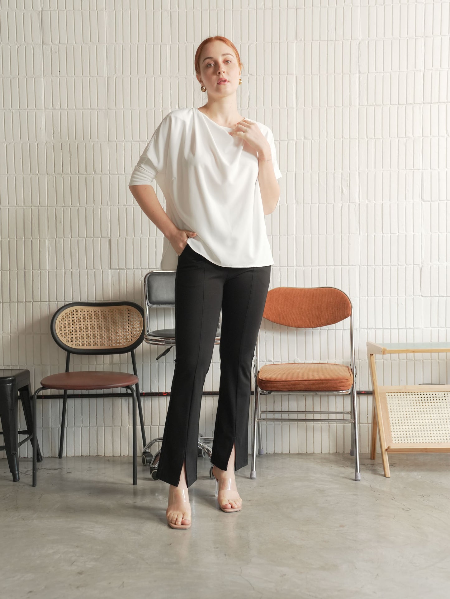 Gelo Slit Flared Pants