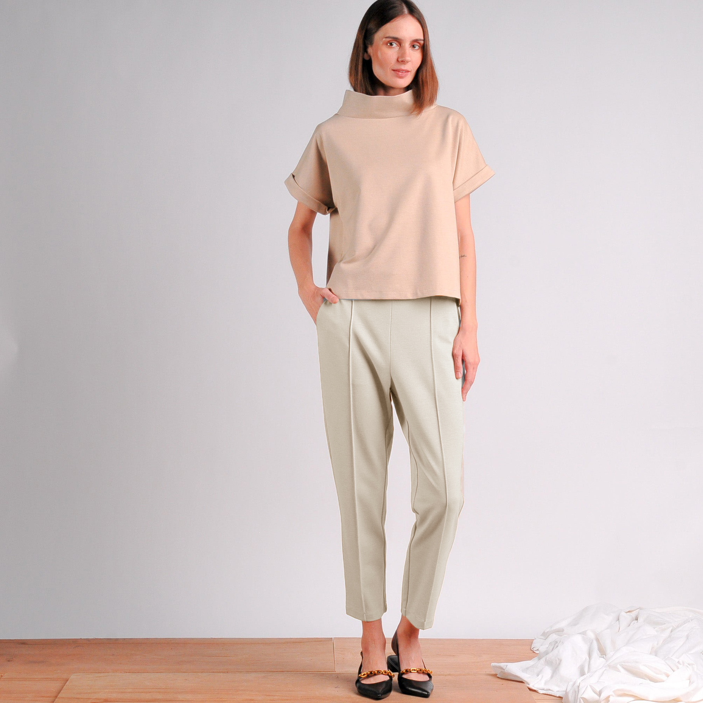 Hazel Tapered Pullup Pants