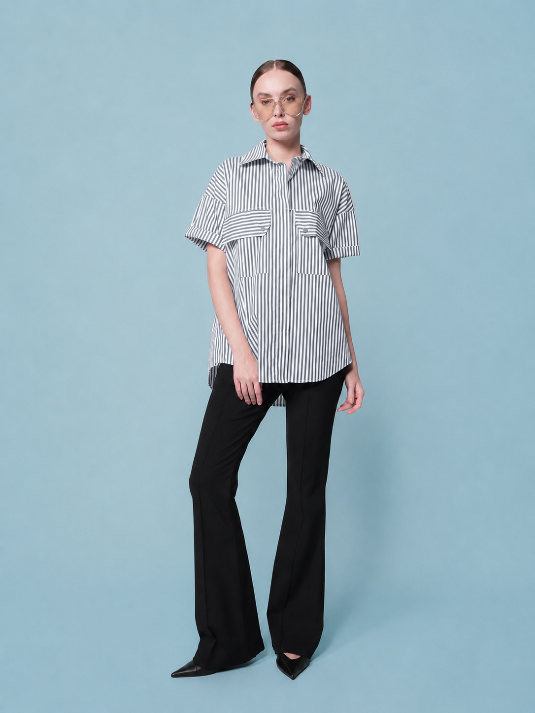 Jester Striped Oversized Polo
