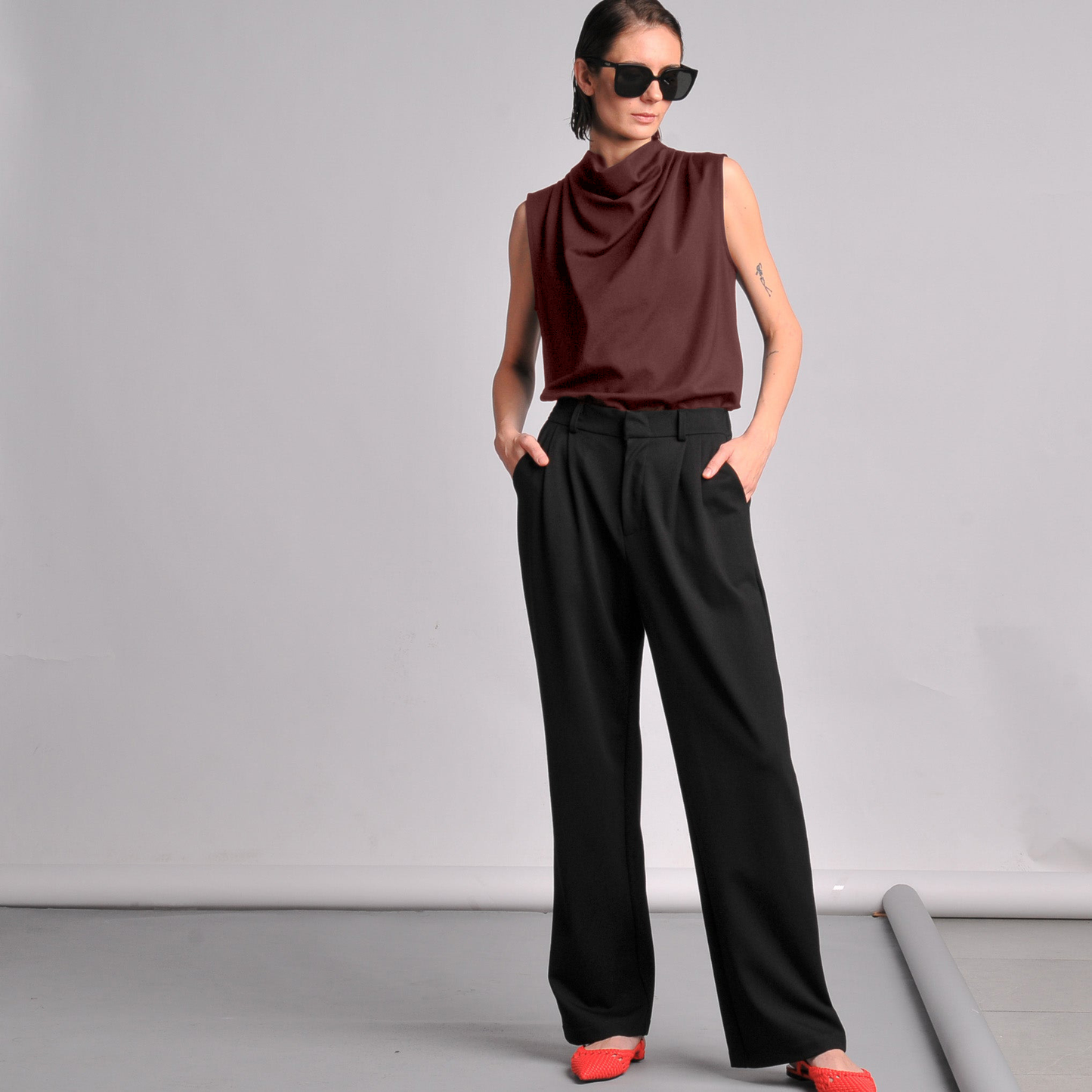 Liana Pleated Top