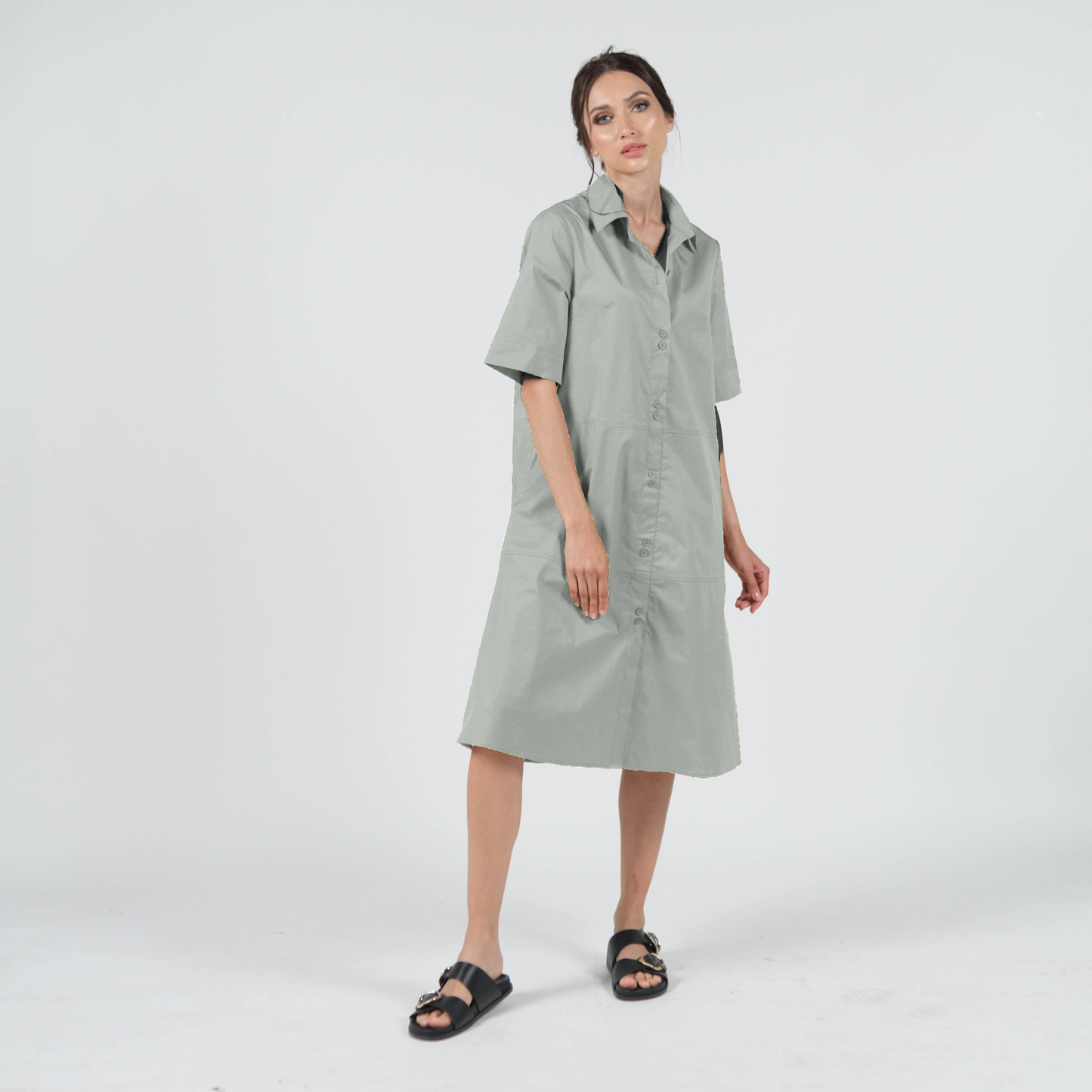 Marian Double Button Dress